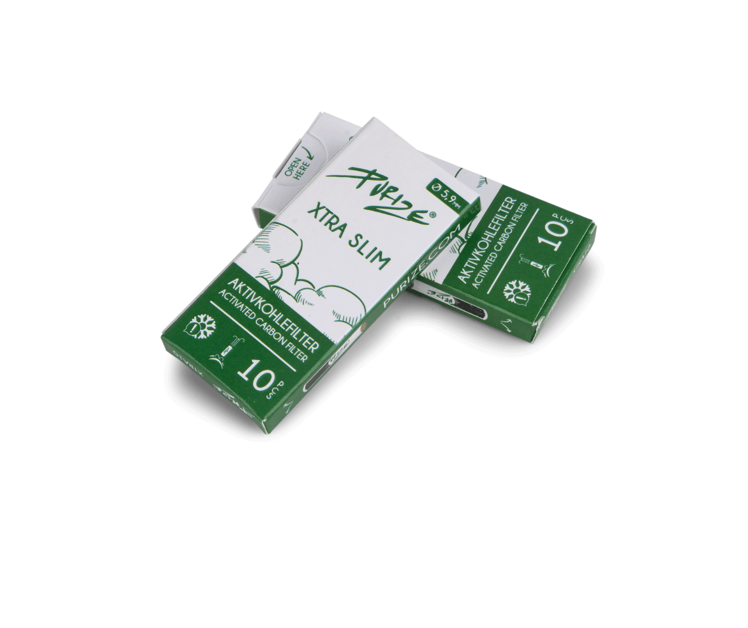 10 PURIZE® XTRA Slim Size I Pack of 10x filters (1 BOX = 20 PACKS) - Image 3