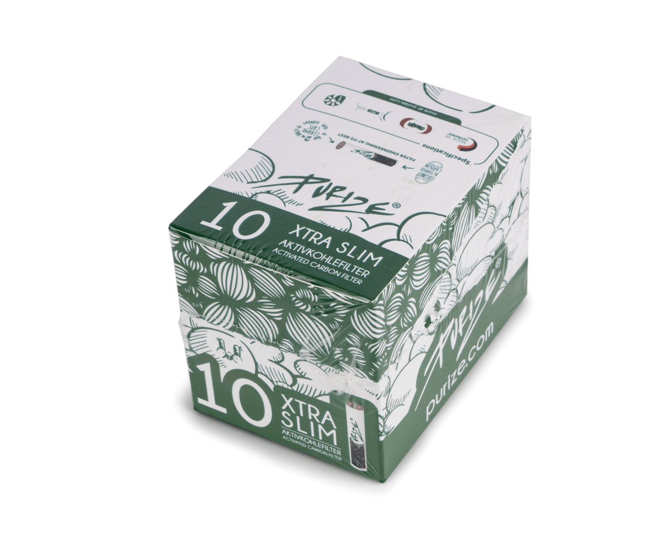 10 PURIZE® XTRA Slim Size I Pack of 10x filters (1 BOX = 20 PACKS)