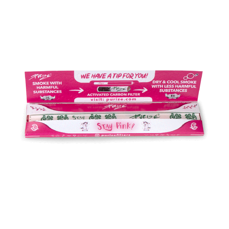 PURIZE® King Size Slim PINK (1 BOX OF 50 BOOKLETS) - Image 4