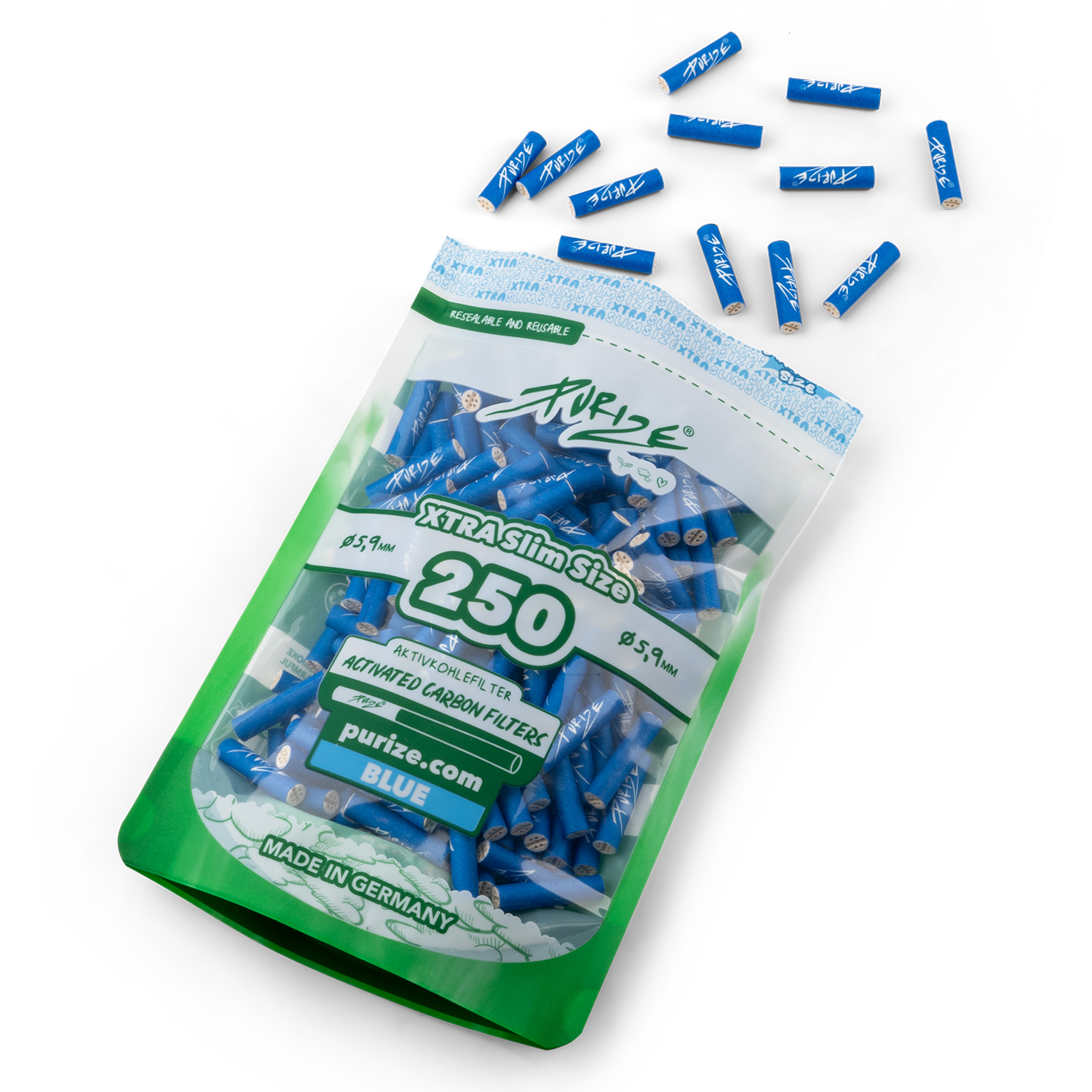 250 PURIZE® XTRA Slim | Pack of 250x filters (1 PE-BAG) - Image 9