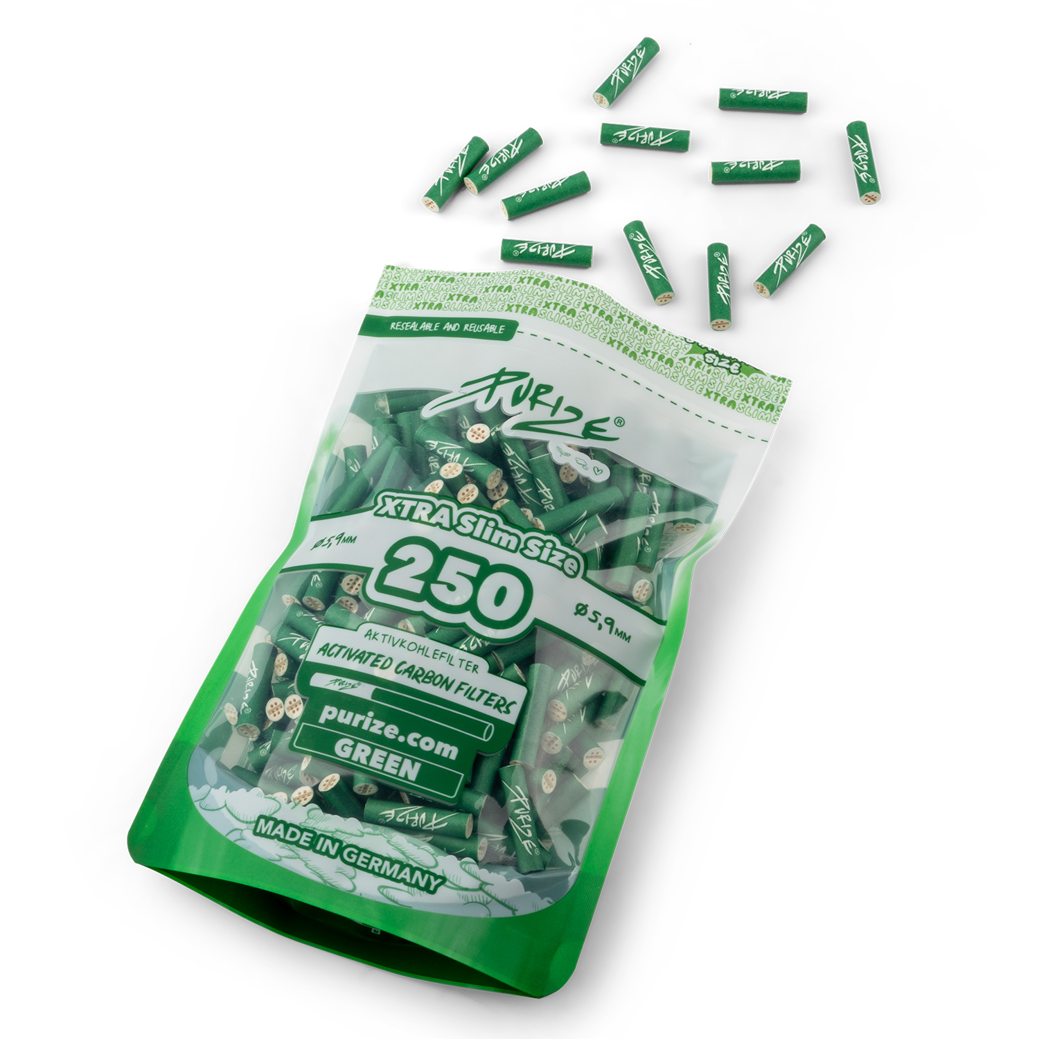 250 PURIZE® XTRA Slim | Pack of 250x filters (1 PE-BAG) - Image 4