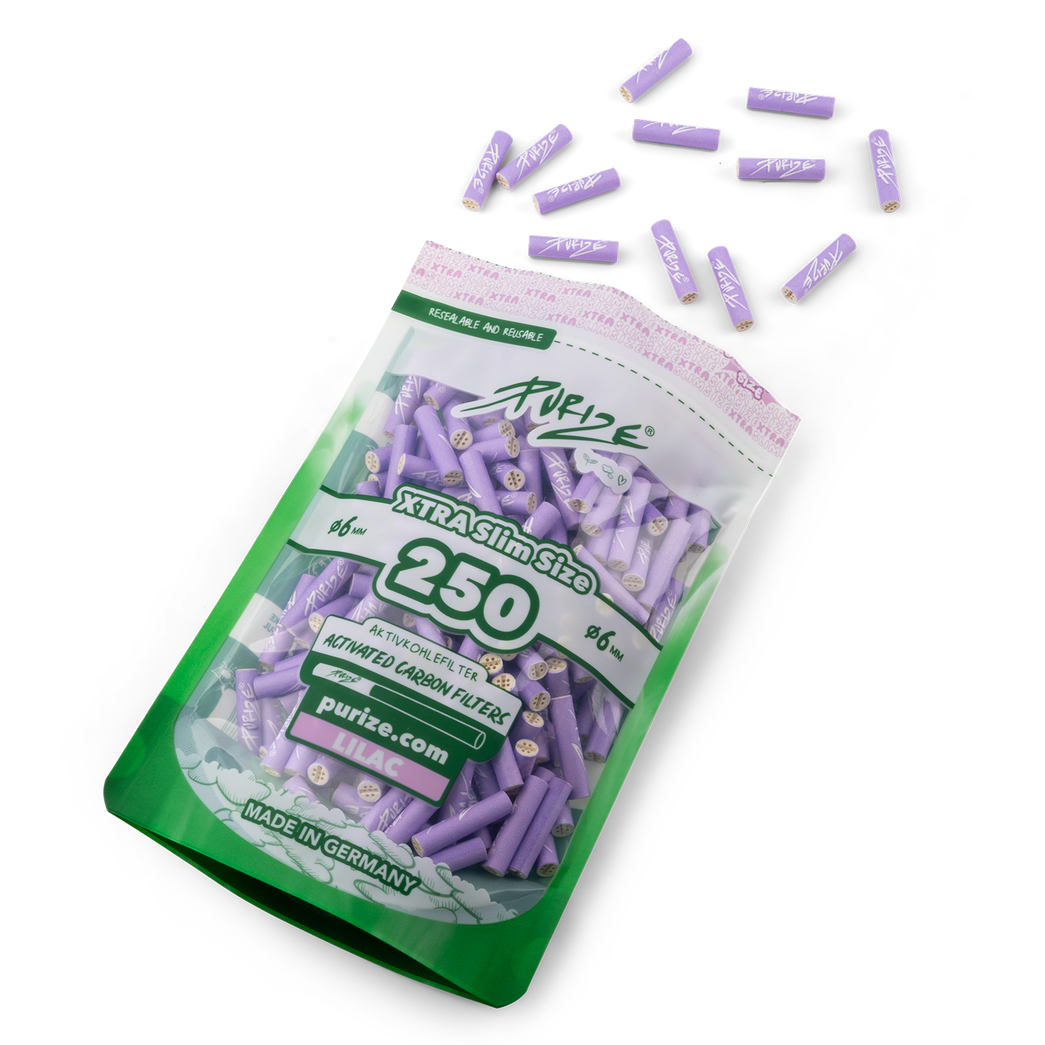 250 PURIZE® XTRA Slim | Pack of 250x filters (1 PE-BAG) - Image 7