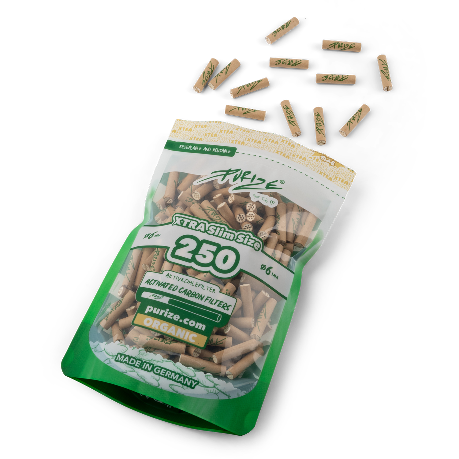 250 PURIZE® XTRA Slim | Pack of 250x filters (1 PE-BAG) - Image 13