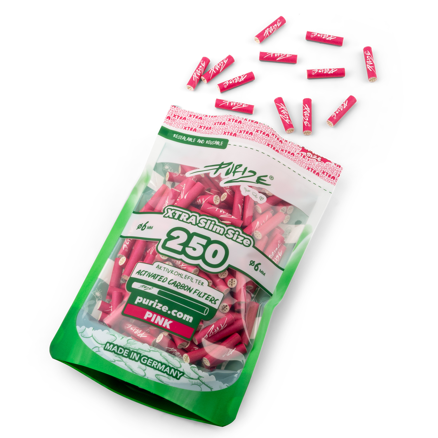 250 PURIZE® XTRA Slim | Pack of 250x filters (1 PE-BAG) - Image 11