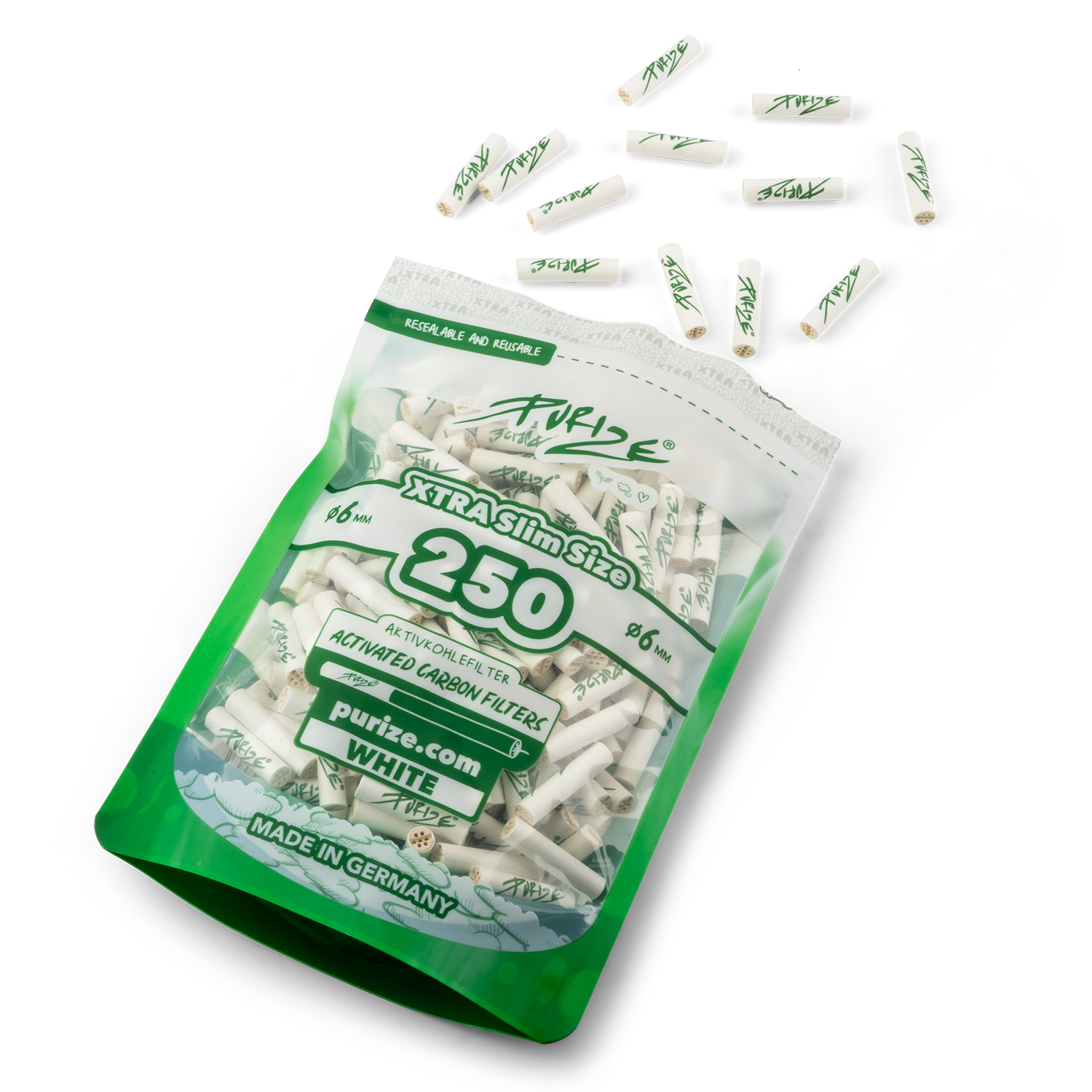 250 PURIZE® XTRA Slim | Pack of 250x filters (1 PE-BAG) - Image 3