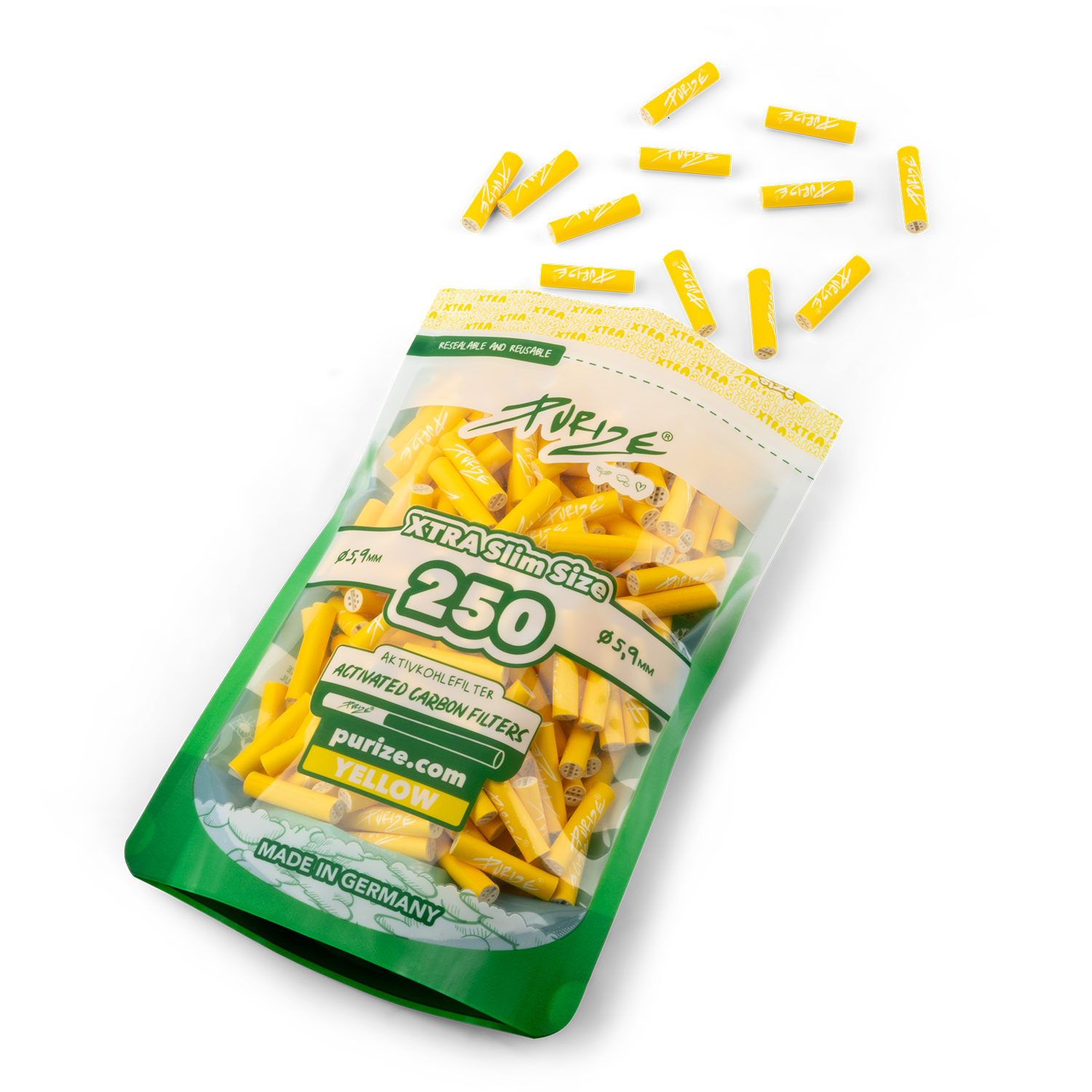 250 PURIZE® XTRA Slim | Pack of 250x filters (1 PE-BAG) - Image 15