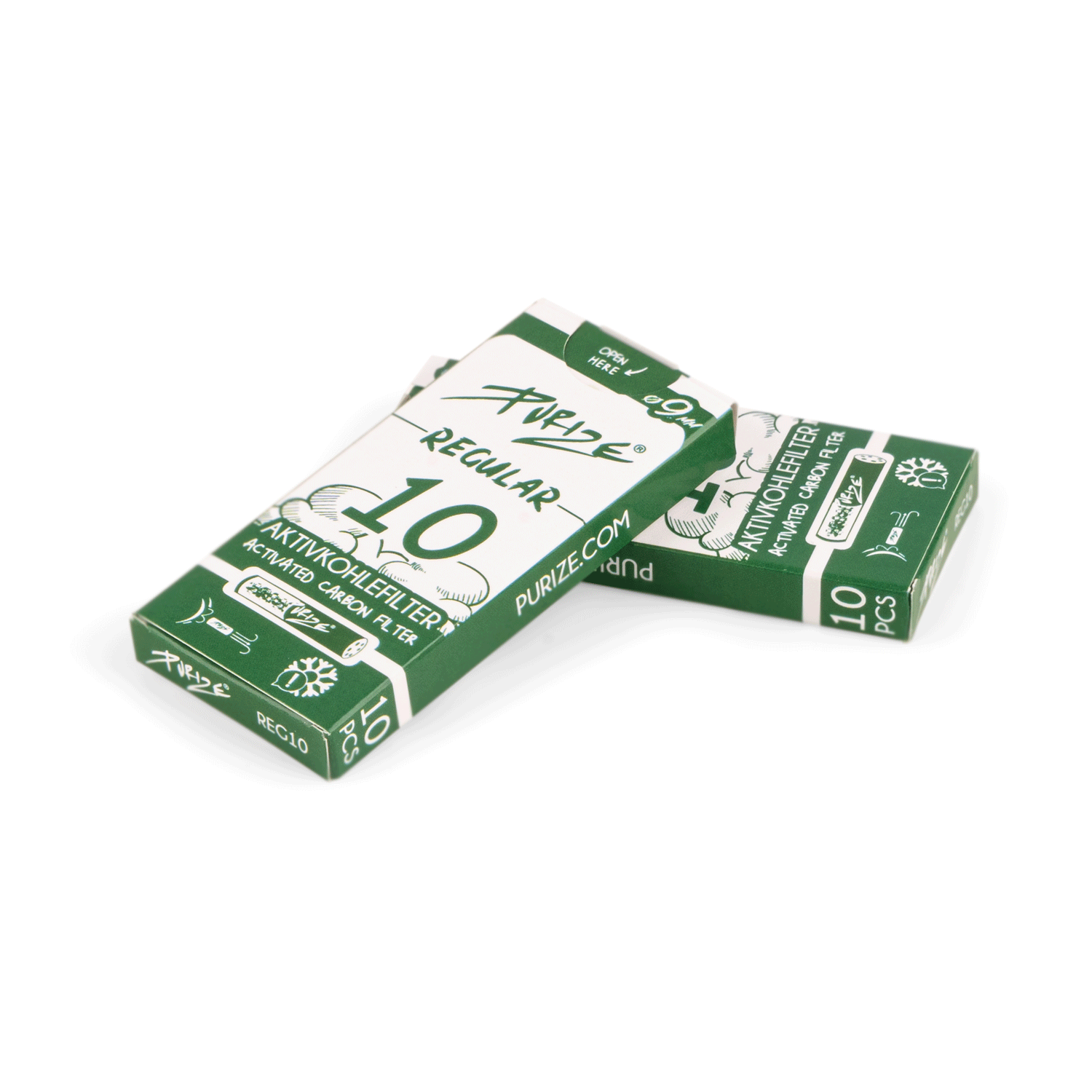 10 PURIZE® Regular Size I Pack of 10x filters (1 BOX = 20 PACKS) - Image 3