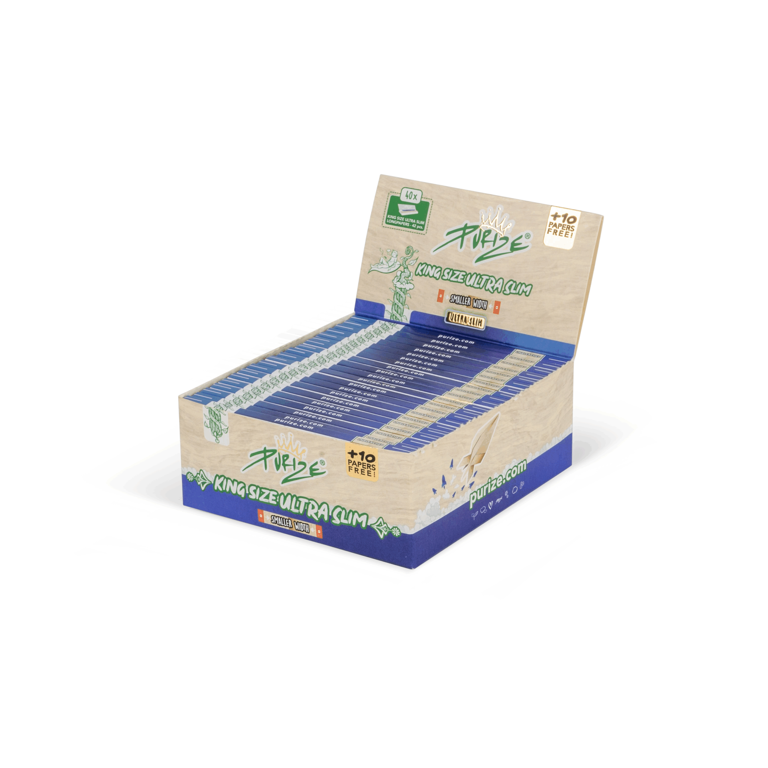 PURIZE® King Size Ultra Slim (1 BOX = 50 PACKS)