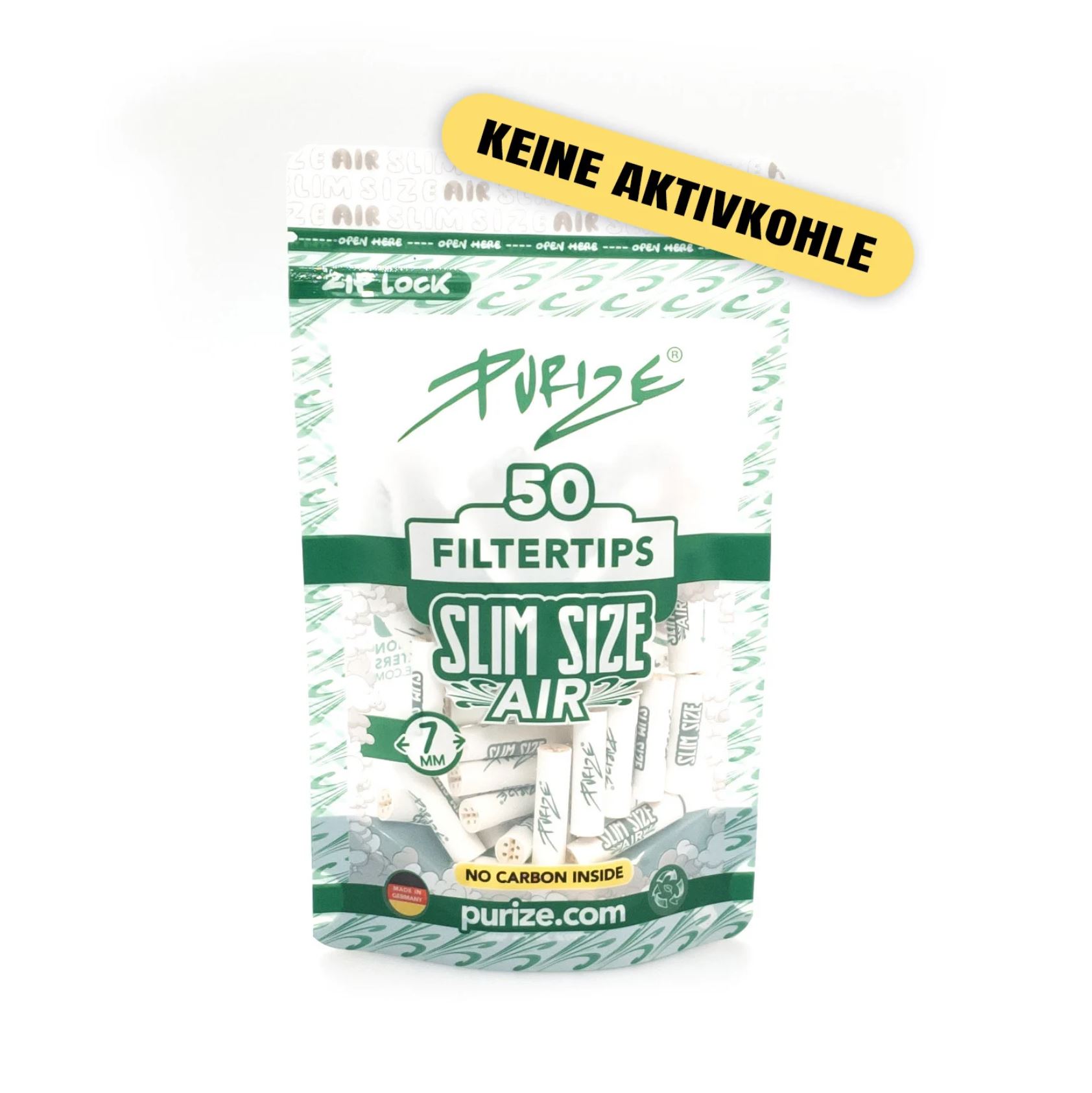 50 PURIZE® Slim Size Air 7mm (1 BOX = 10 PE-bags)