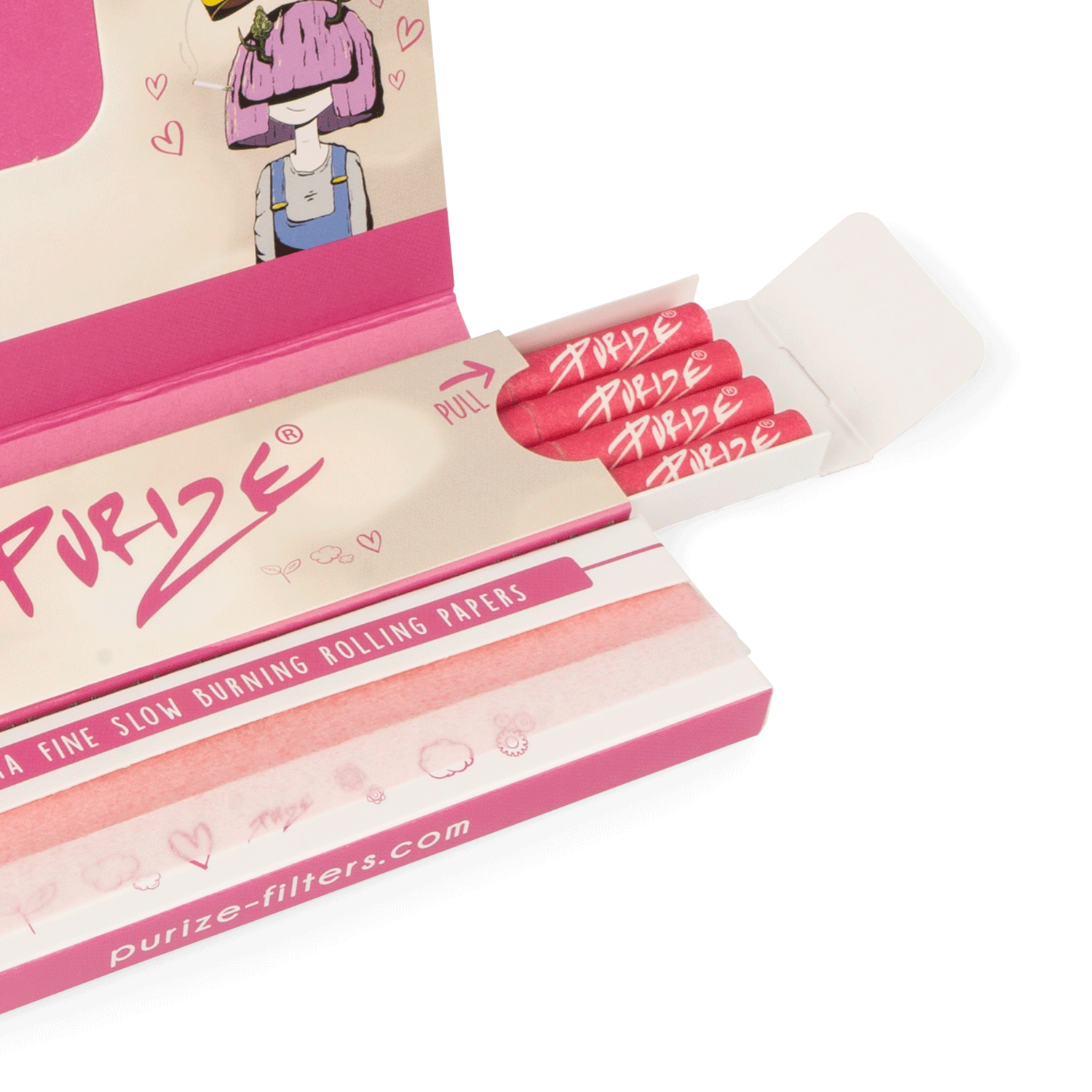 PURIZE® Pink Papes´n´Tips PINK (1 BOX = 12 PACKS) - Image 4