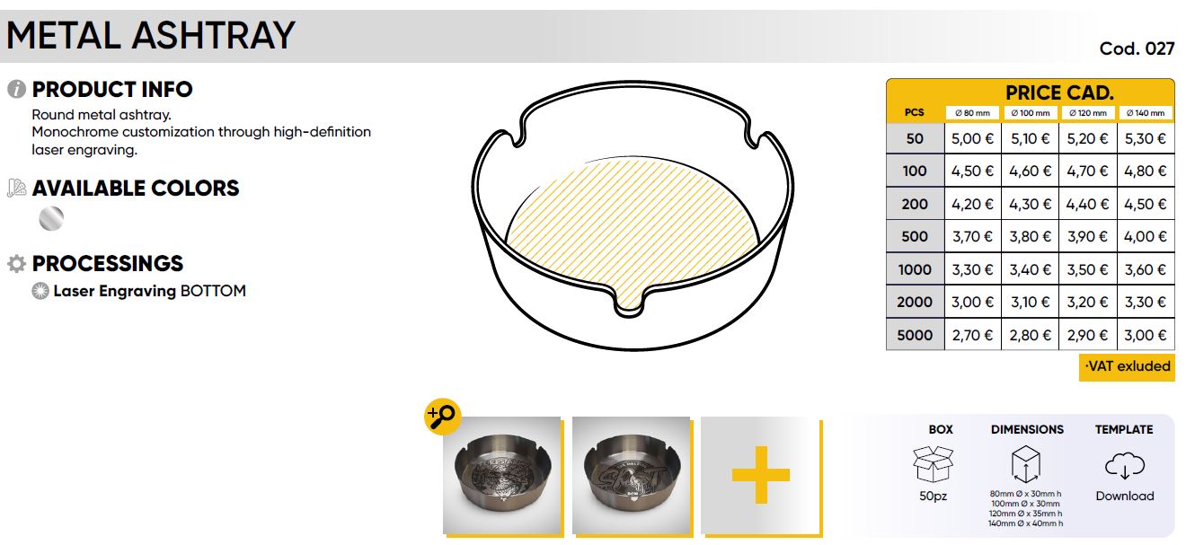 METAL ASHTRAY - Image 2