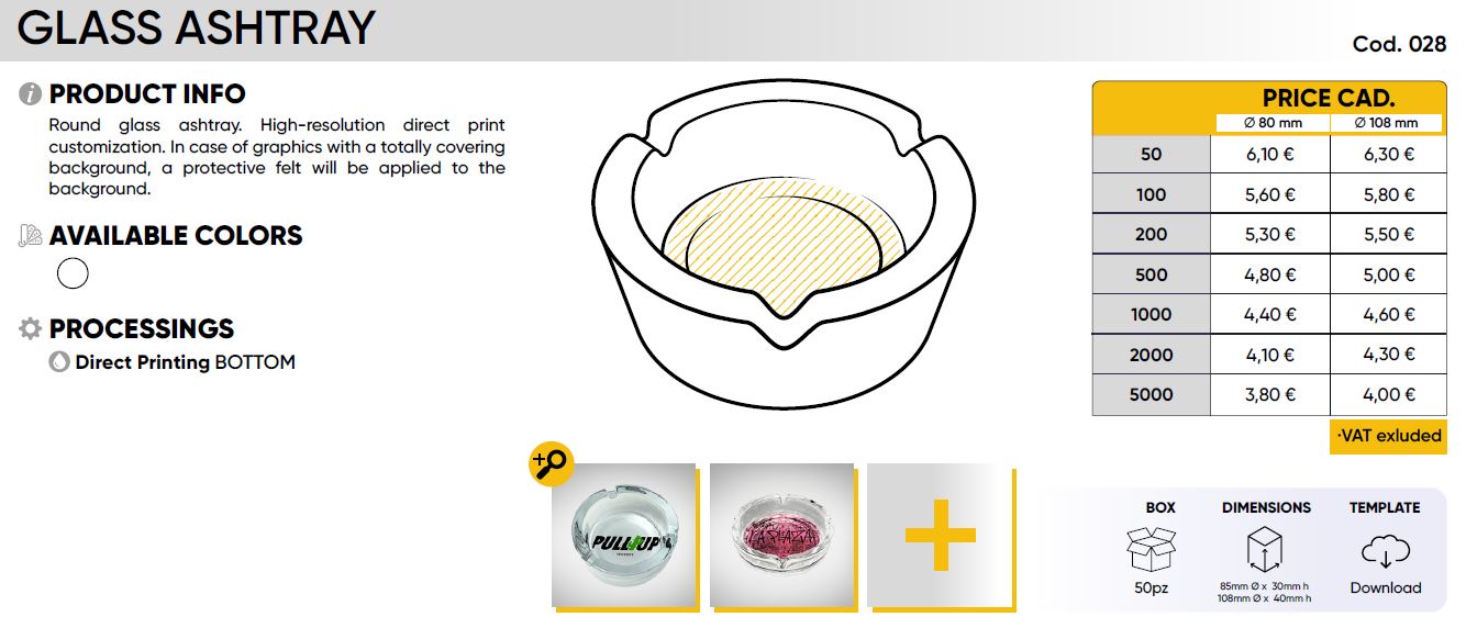GLASS ASHTRAY - Image 2