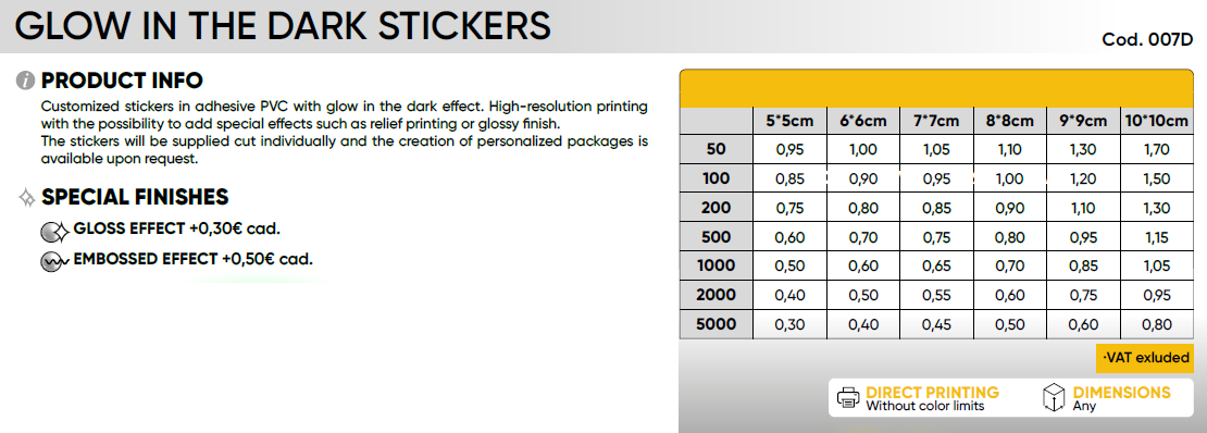 GLOW IN THE DARK STICKERS - Image 2