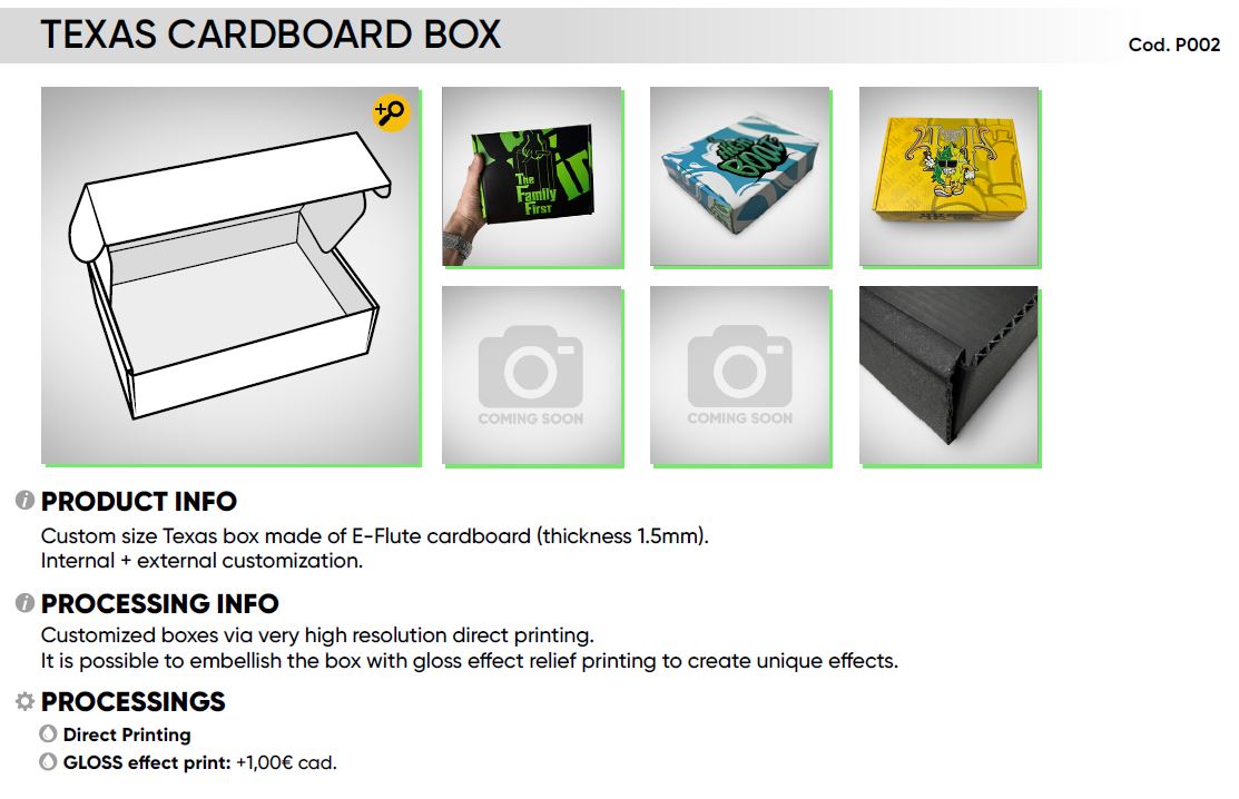 TEXAS CARDBOARD BOX - Image 2