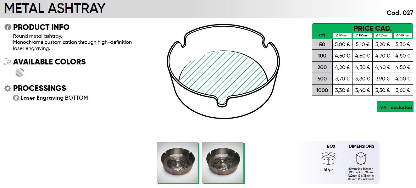 METAL ASHTRAY - Image 2