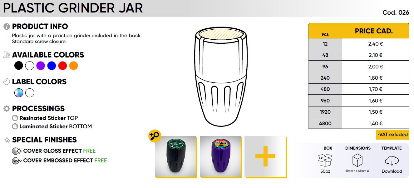 PLASTIC GRINDER JAR - Image 4