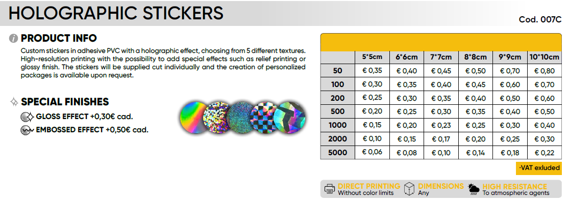 HOLOGRAPHIC STICKERS - Image 2