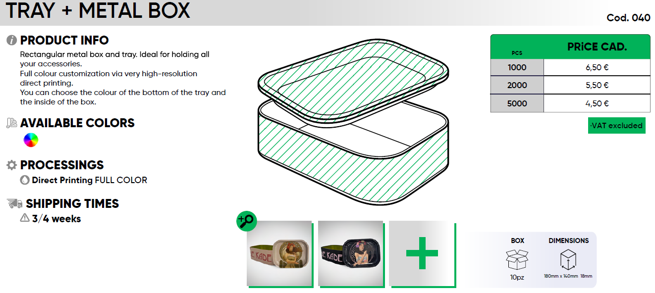TRAY + METAL BOX - Image 2