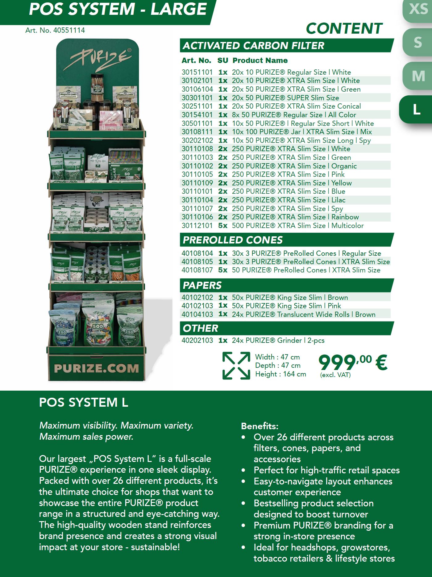 PURIZE® PoS System L