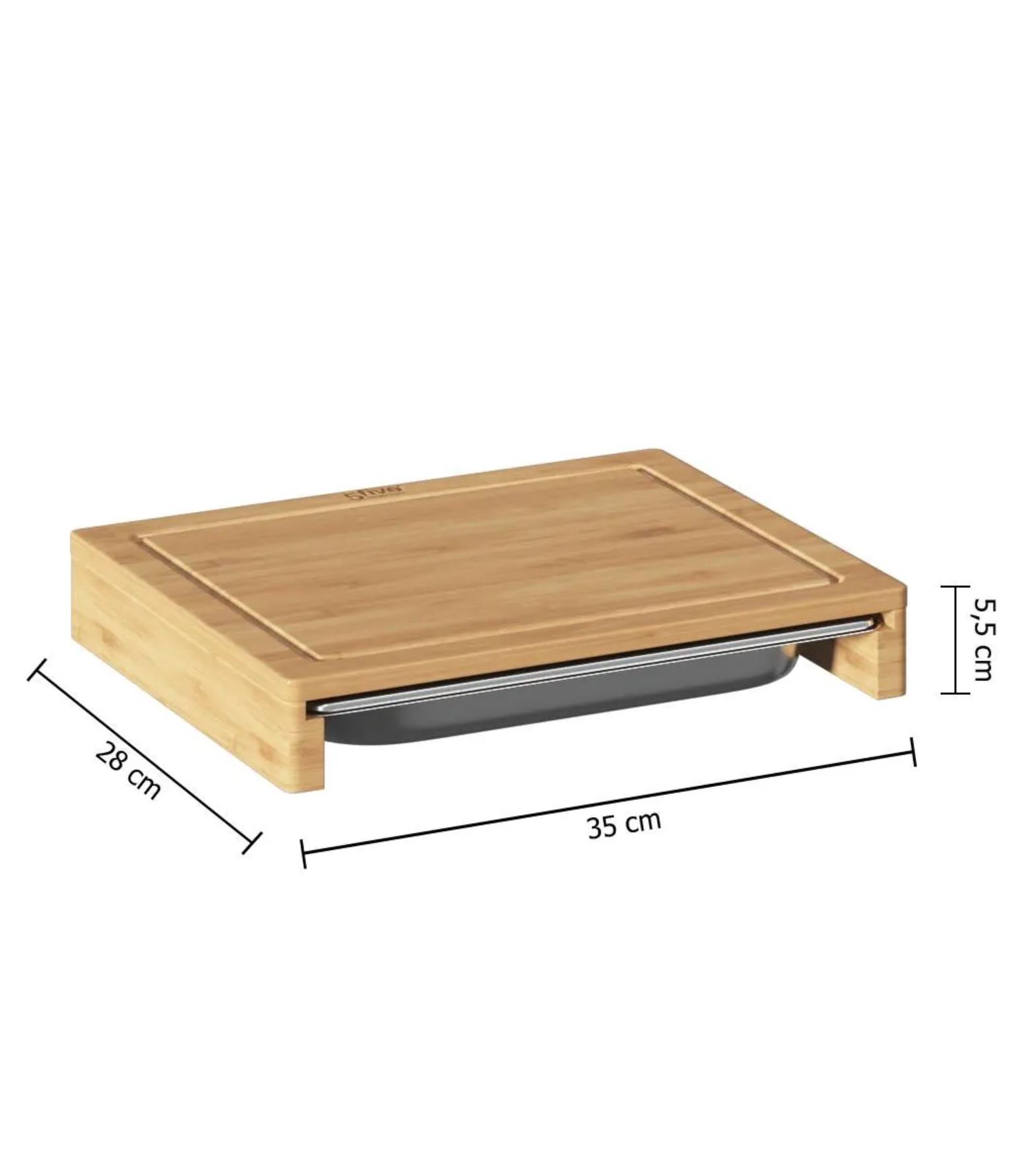 Bamboo board & Stainless steel tray - CUSTOM laser engraving - Image 2