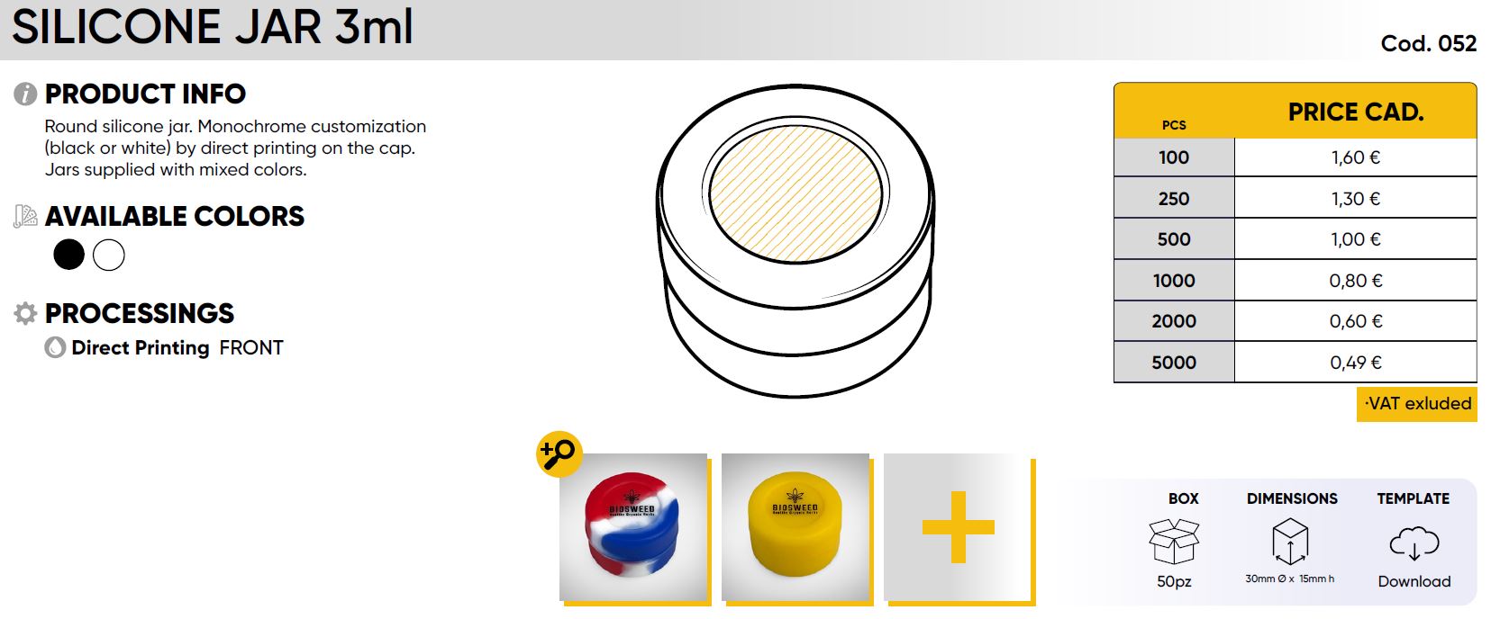 SILICONE JAR 3ml - Image 2